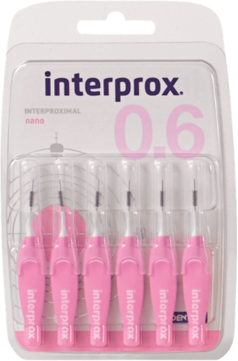 Interprox Premium 6 Interdentale Borsteltjes Nano 0,6mm | Tandfloss - Interdentale borsteltjes