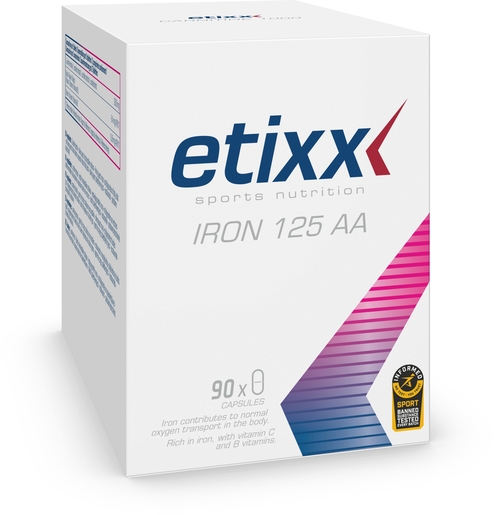 Etixx Iron AA Chelaat 125 + Chlorofyl 90 Capsules | Doorzettingsvermogen