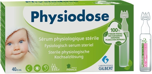 Physiodose Fysiologisch Serum Plantaardig 40x5ml | Neus