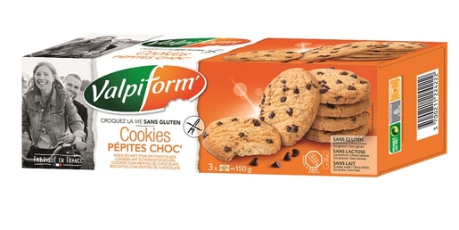Valpi Cookies Petites Chocolat 150g 4036 | Sans gluten