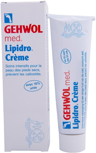 Gehwol Med Lipidro Crème Pieds 75ml | Pieds secs