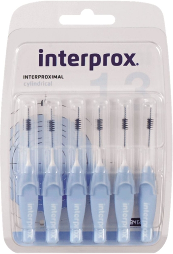 Interprox Premium 6 Interdentale Borsteltjes Cylindrical 1,3mm | Tandfloss - Interdentale borsteltjes