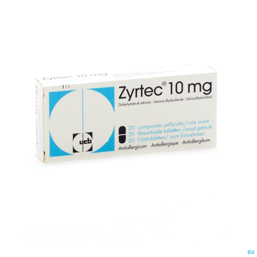Zyrtec 10 mg 20 Tabletten | Huid