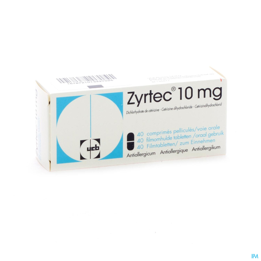 Zyrtec 10 mg 40 Tabletten | Huid