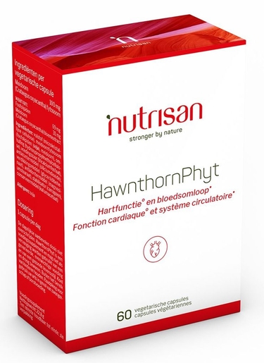 Nutrisan HawthornPhyt 60 Capsules | Bloedsomloop