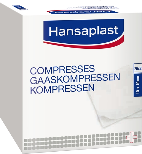 Hansaplast Compresses Douces 50 Pièces | Pansements - Sparadraps - Bandes