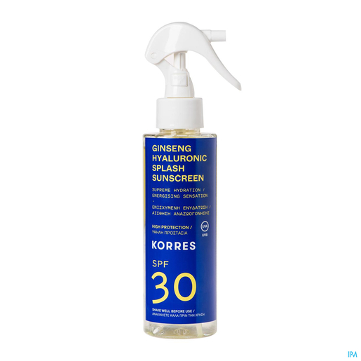 Korres KS Spray Solaire Ginseng Hyaluronic SPF30 150 ml | Produits solaires