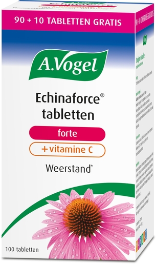A.Vogel Echinaforce Forte + Vitamine C 100 Tabletten | Natuurlijk afweersysteem - Immuniteit