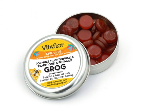 Vitaflor Grog Pastilles 45 g | Verzacht de keel