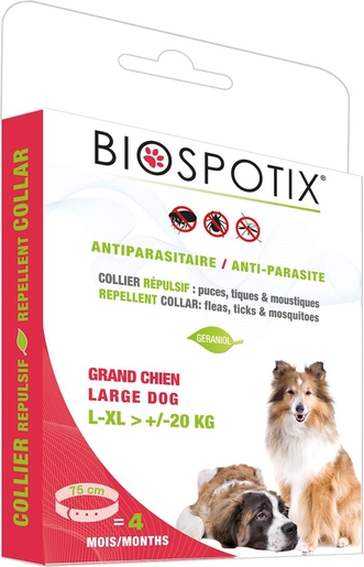 Biospotix Repulsieve Halsband Antiparasiet Hond 20 kg | Dieren