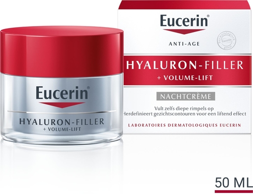 Eucerin Hyaluron-Filler + Volume-Lift Nachtcrème Anti-Age &amp; Rimpels Pot 50ml | Nachtverzorging