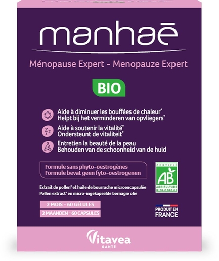 Manhaé Menopauze Expert Bio 60 tabletten | Menopauze