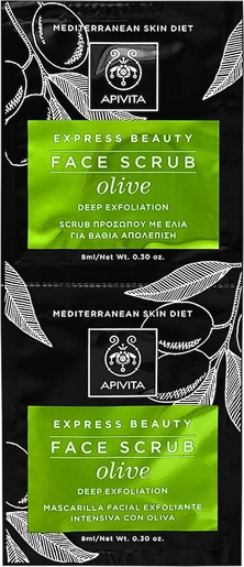 Apivita Express Beauty Exfoliant Intensif Olive 2x8ml | Démaquillants - Nettoyage