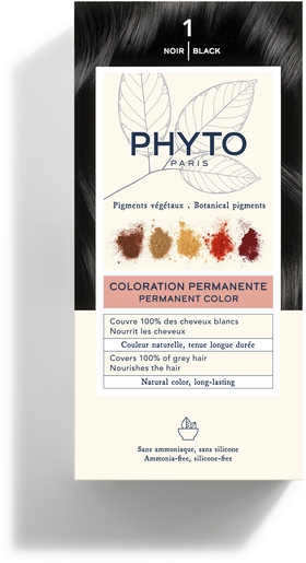 Phytocolor Kit Coloration Permanente 1 Noir | Coloration