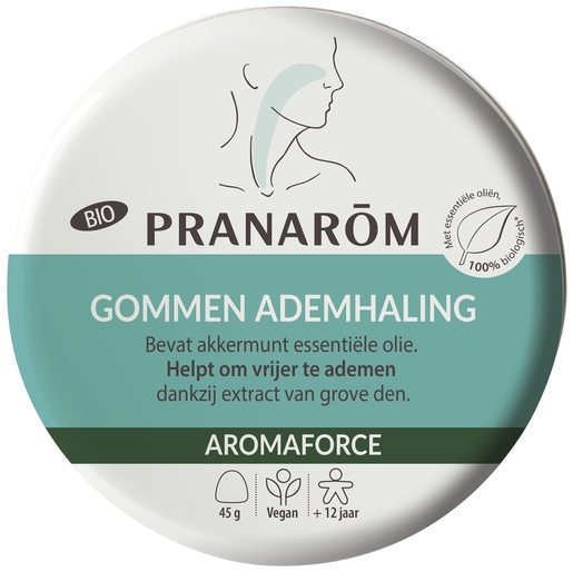 Pranarôm Aromaforce Gummies Ademhaling 45 g | Hulp bij het ademhalen