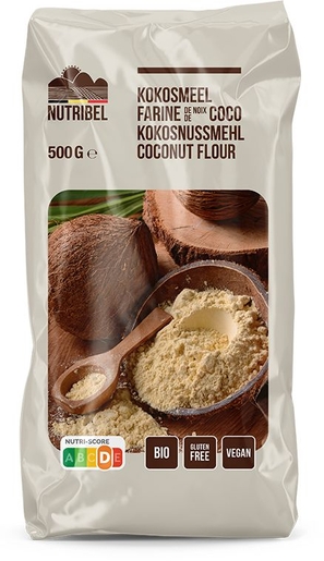 Nutribel Farine de Noix de Coco Bio Sans Gluten 500g | Pour diabétiques