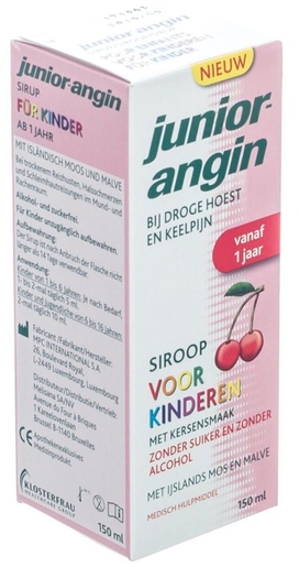 Junior-Angin Siroop 150ml | Verzacht de keel