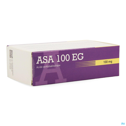 ASA 100 EG 100mg 168 Comprimés Gastro-résistants | Circulation générale - Fluidité du sang
