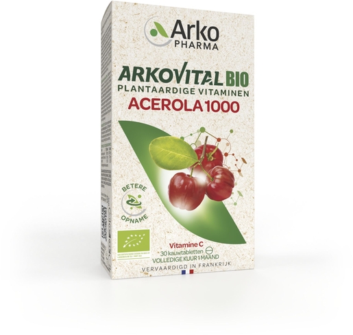Arkovital Acerola 1000 Bio 30 Tabletten | Natuurlijk afweersysteem - Immuniteit