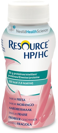 Resource HP / HC Aardbei 4 Flessen x200ml | Orale voeding