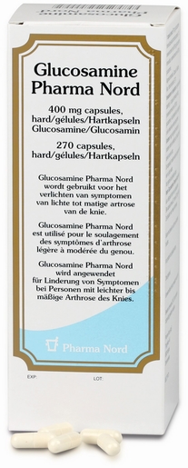 Glucosamine Pharma Nord 270 Capsules x400mg | Spieren - Gewrichten - Spierpijn