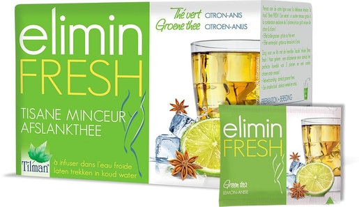 Elimin Fresh Tisane Minceur Citron-Anis 24 Sachets | Ventre plat - Fermeté