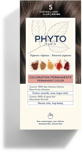 Phytocolor Kit Coloration Permanente 5 Châtain Clair | Coloration