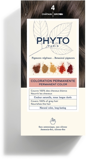 Phytocolor Kit Coloration Permanente 4 Châtain | Coloration