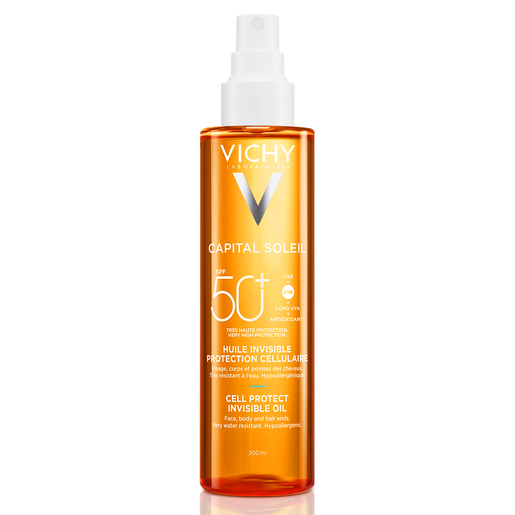 Vichy Capital Soleil Onzichtbare Olie SPF50+ 200 ml | Zonneproducten