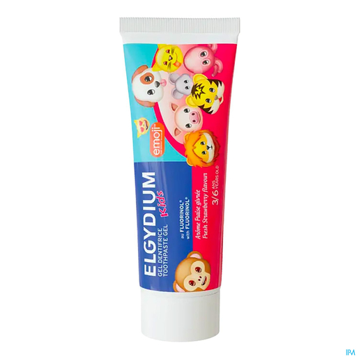 Elgydium Kids Tandpasta Emoji Aardbei 50 ml | Mond - Tandpasta's