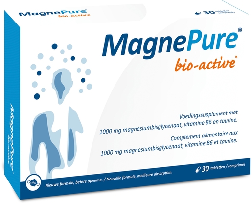 MagnePure Bio-Active 30 Comprimés | Magnésium