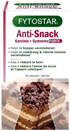 Fytostar Anti Snack Garcinia &amp; Gymnema Forte 60 Capsules | hongerstillers en eetlustremmers