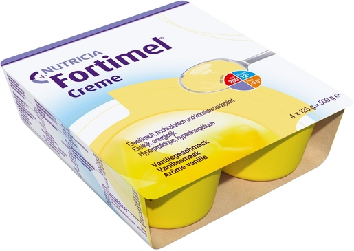 Fortimel Vanillecrème 4x125g | Orale voeding