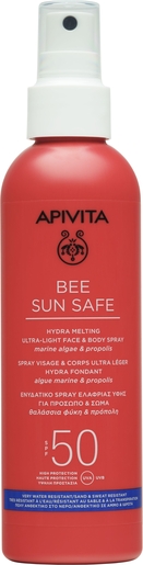 Apivita Hydra Melting Ultra Light Face &amp; Body Spray SPF 50 200 ml | Zonnebescherming