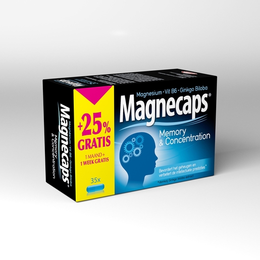 Magnecaps Memory &amp; Concentration 35 Capsules (+ 25% gratis) | Geheugen - Concentratie