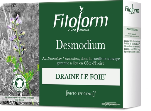 Fitoform Desmodium 20 Ampullen | Zuiverend - Ontgiftend