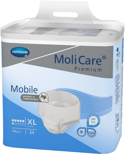 MoliCare Premium Mobile 6 Drops 14 Slips Maat Extra Large | Verbanden - Slips - Broekjes