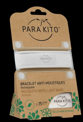 Para&#039;Kito Bracelet Blanc | Anti-moustiques - Insectes - Répulsifs 