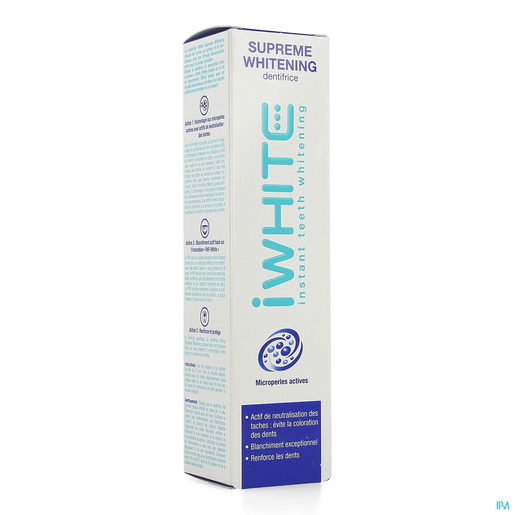 Iwhite Supreme Whitening Dentifrice Tube 75ml | Dentifrice - Hygiène dentaire