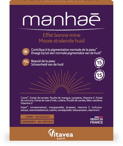 Manhaé Mooie stralende huid 60 Tabletten | Huid