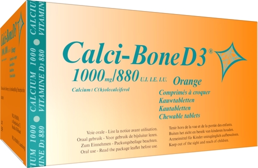 Calci Bone D3 90 Kauwtabletten | Calcium - Vitamine D