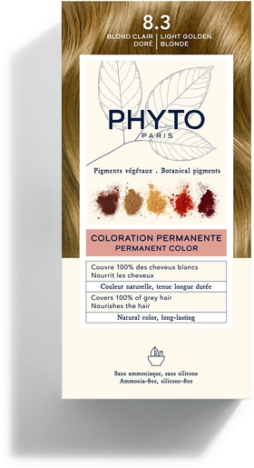 Phytocolor Kit Coloration Permanente 8.3 Blond Clair Doré | Coloration