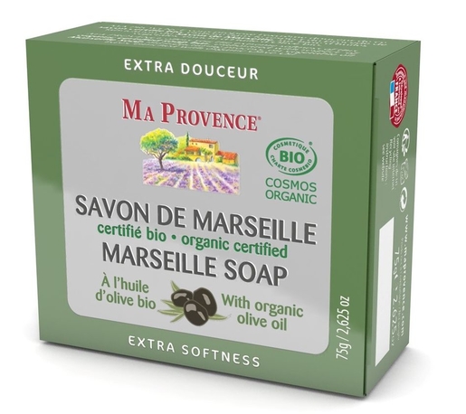 Ma Provence Savon Marseille Huile Olive Bio 75g | Bain - Douche