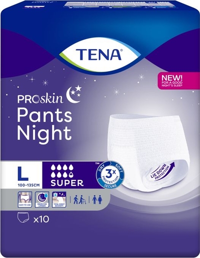 Tena Proskin Pants Night Super Large 10 | Verbanden - Slips - Broekjes
