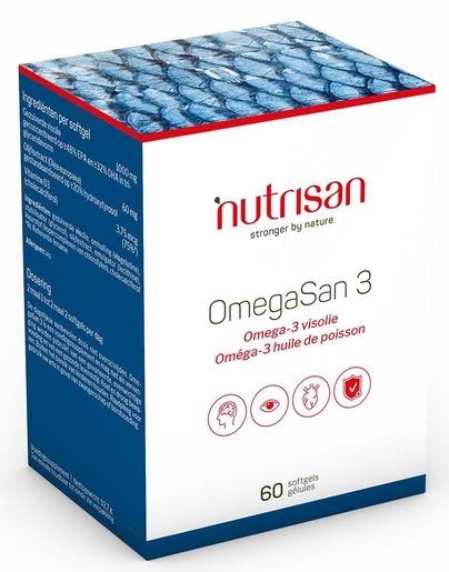 Nutrisan OmegaSan 3 60 Gelules | Bloedsomloop