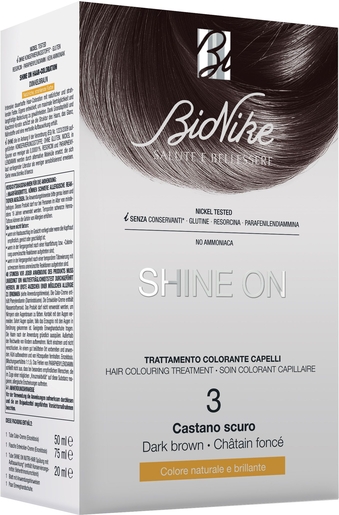 BioNike Shine On Haarverzorging Kleuring 3 Donker Kastanjebruin | Kleuringen