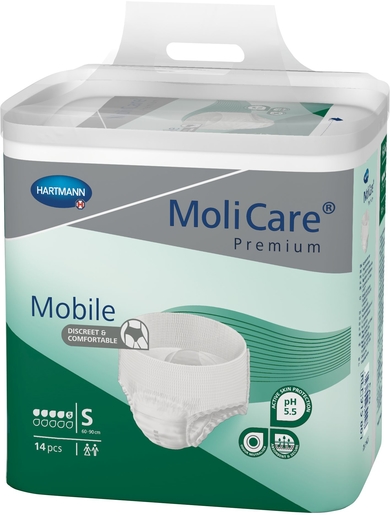 MoliCare Premium Mobile 5 Drops 14 Slips Taille Small | Changes - Slips - Culottes