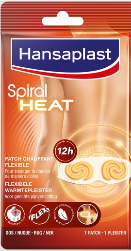 Hansaplast Spiral Heat Patch Chauffant Flexible 1 Pièce | Cou - Epaule - Chaleur