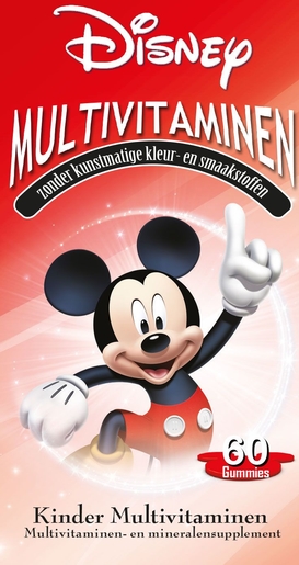 Disney Multivitamines voor Kinderen Mickey 60 Gummies | Multivitaminen