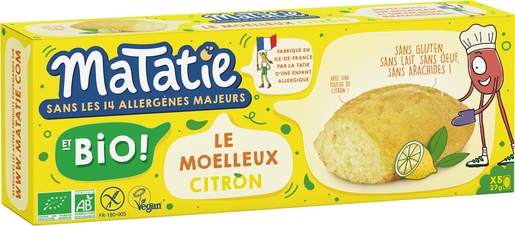 Matatie Moelleux Citron 5x27g | Nutrition